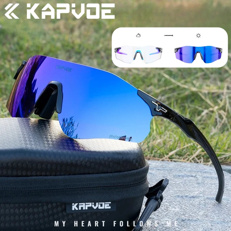 Athletic Rimless Photochromic Sunglasses